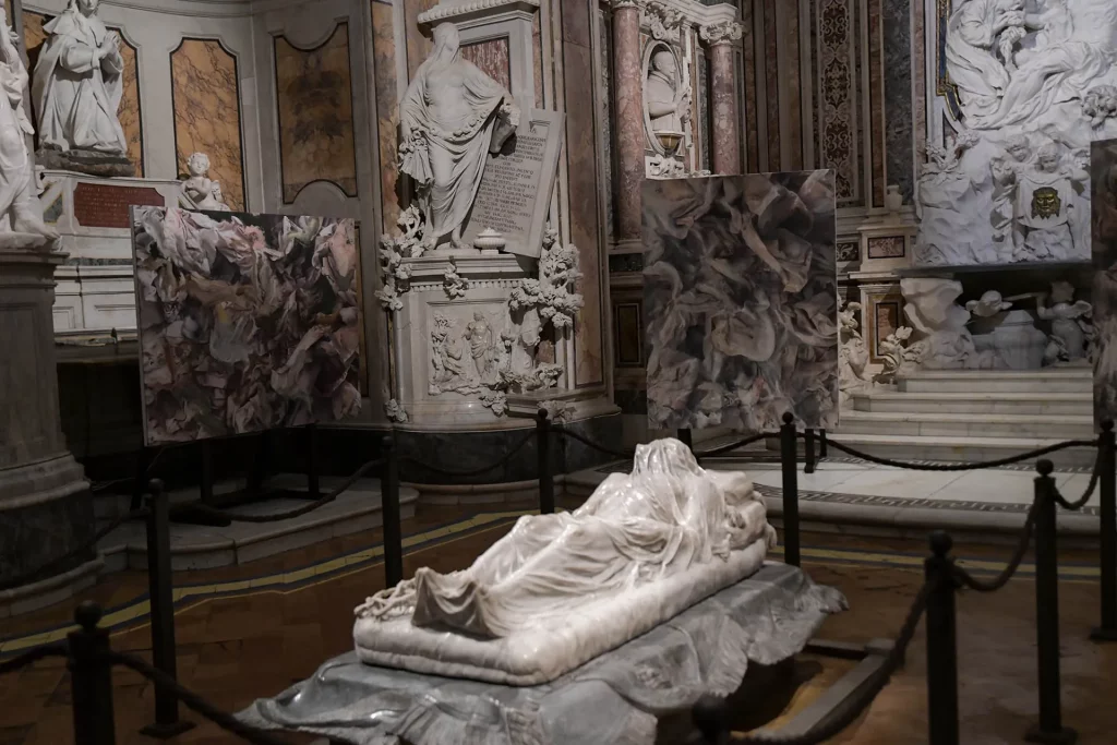 immagine epr Museo Cappella Sansevero. Rags di Darren Almond. Credits ph Andrea Salzillo per Rive Studio