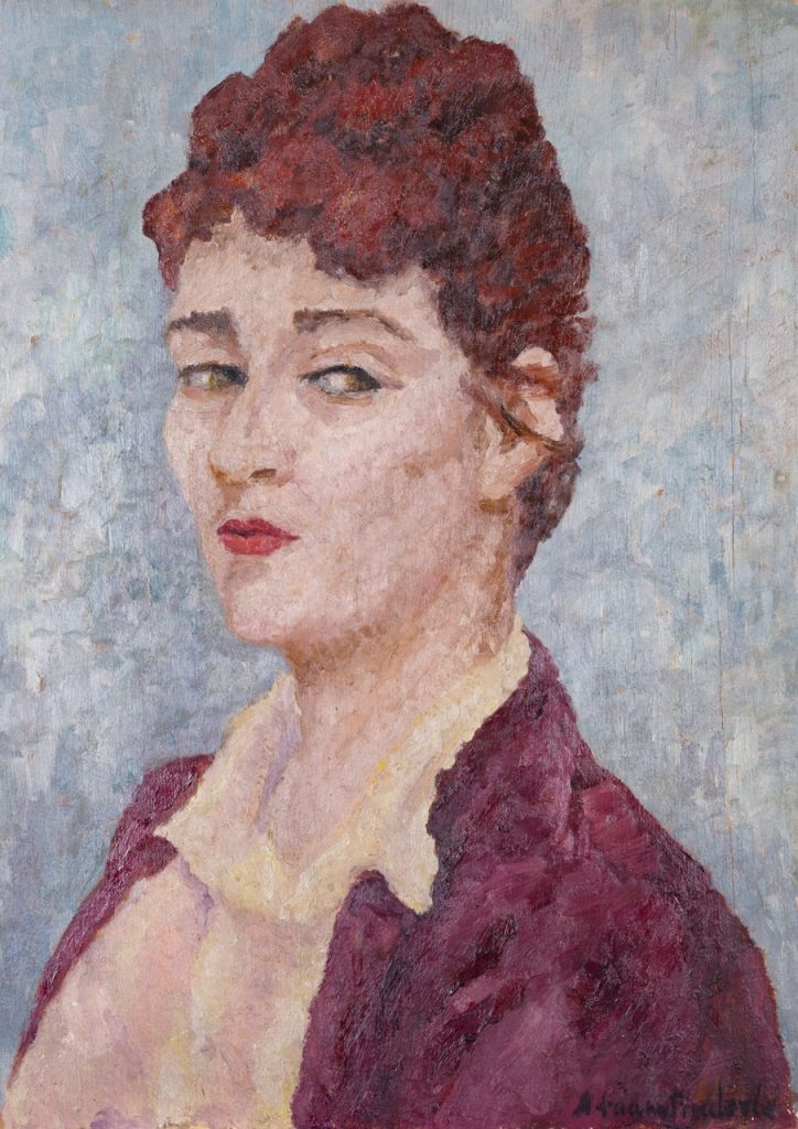 immagine per Adriana Pincherle, Autoritratto in viola - Città del Vaticano, Musei Vaticani