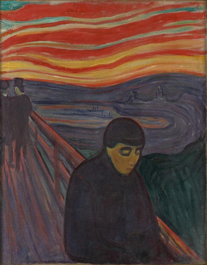 immagine per E. Munch, Disperazione, 1894