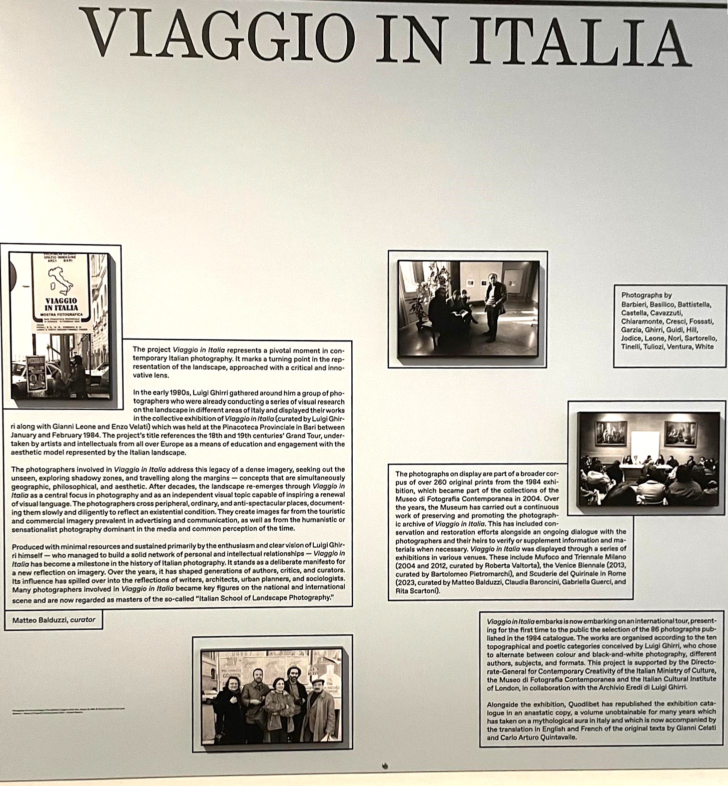 immagine per Viaggio in Italia - mostra all'IIC Londra -ph. Rino Del Gaiso -2025