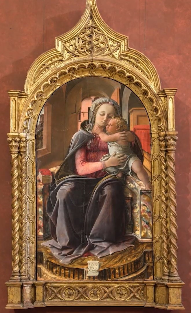 immagine per Filippo Lippi Madonna con Bambino - dipinto su tavola 1437