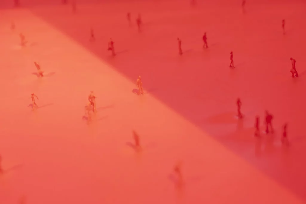 immagine per Progetto per un interno rosso (Dettaglio), 2007-2008, plexiglass, resina epossidica, lacca acrilica, acciaio inossidabile, 220 x 121 x 121 cm. Ornella De Carlo