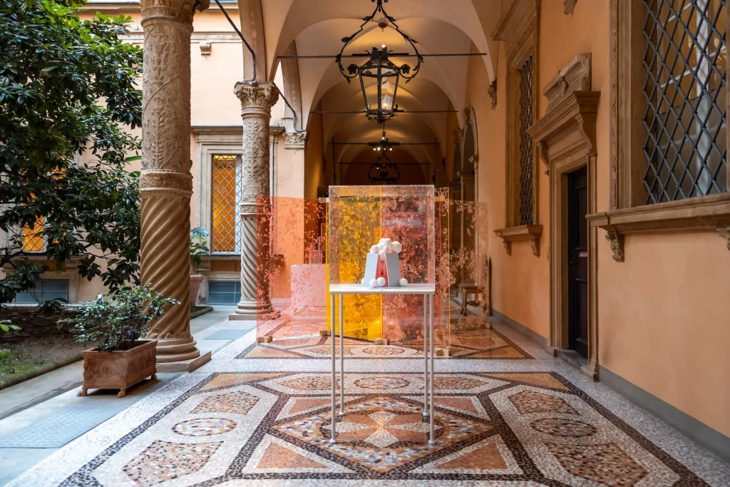 immagine per Progetto per scultura monumentale 2016 Cm 70X70 Acrilico su cartone poliplat e polistirolo, colla vinilica, metacrilato, acciaio verniciato a polvere, Marcela Ferreira