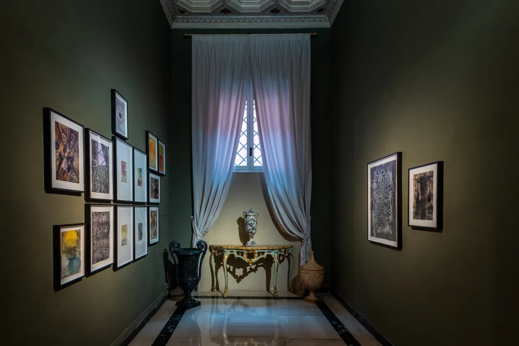 immagine per Serie di Progetti Palazzo Boncompagni, 2024, acquarello e inchiostro su carta, diversi formati (site specific). Marcela Ferreira