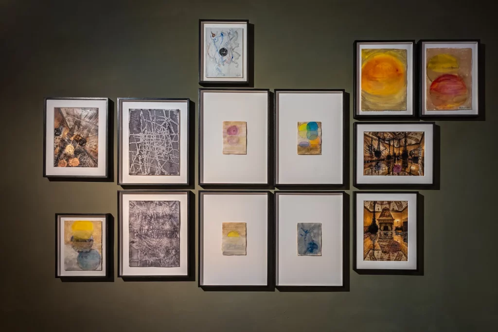 immagine per Serie di Progetti Palazzo Boncompagni (dettagli), 2024, acquarello e inchiostro su carta, diversi formati (site specific). Marcela Ferreira