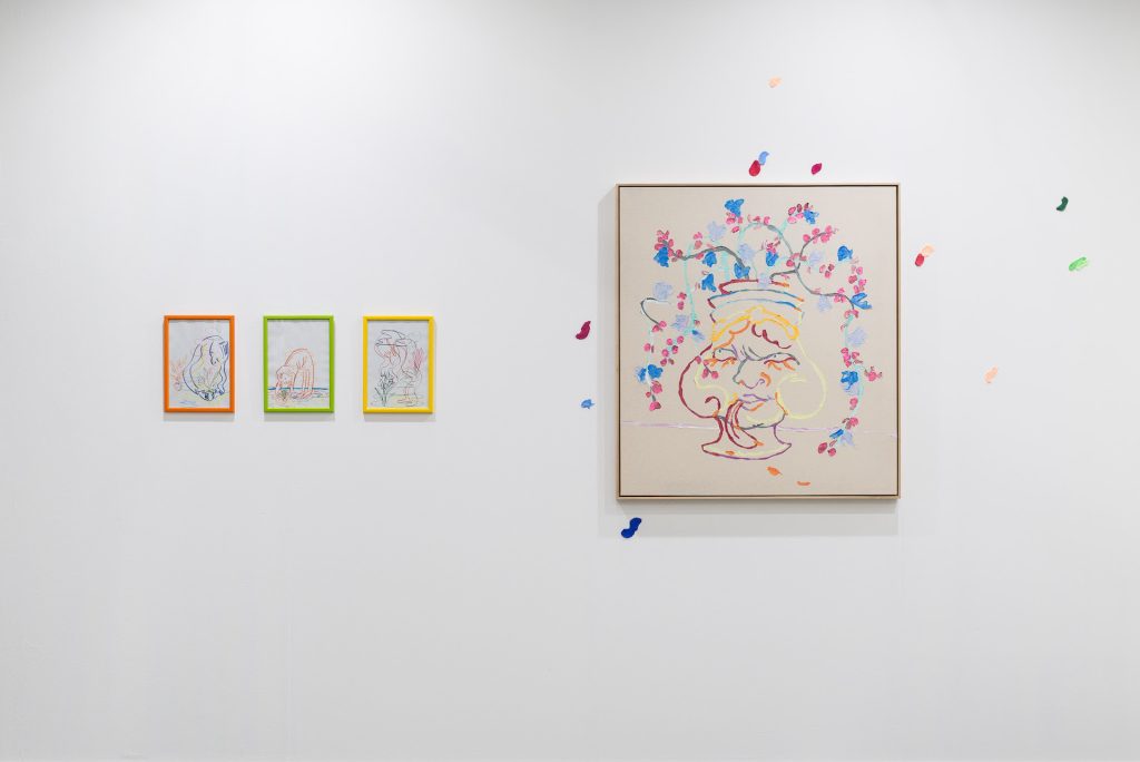 immagine epr Catherine Biocca installation view Galleria Eugenia Delfini Miart 2025@