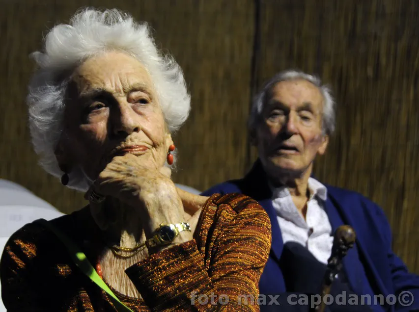 immagine per 02. Positano - agosto 2013 Licia Borrelli Vlad, allora ispettrice per l’Archeologia presso il MIBAC e il marito, il maestro Roman Vlad - ph Max Capodanno