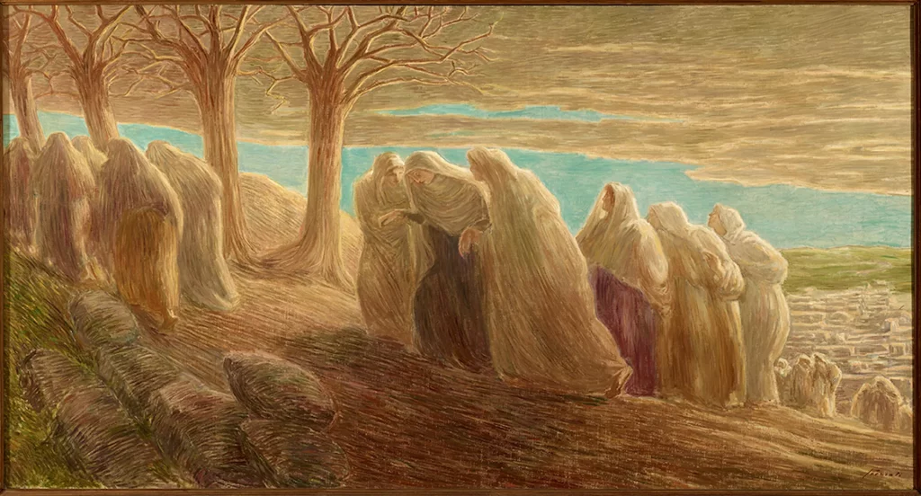 immagine per Gaetano Previati, Via al Calvario, 1912