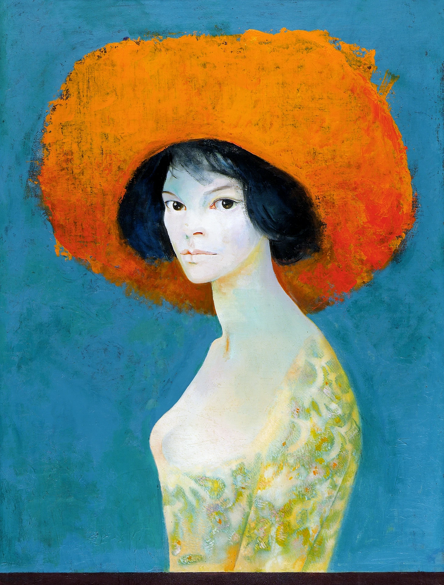 immagine per Leonor FiniAutoportrait au chapeau rouge 1968 Oil on canvas 84 x 61 cm Archivio fotografico del Museo Revoltella - Galleria d'Arte Moderna, Trieste © Leonor Fini Estate, Paris