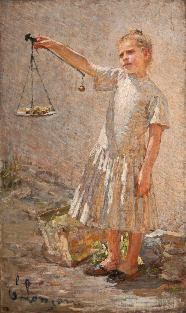 immagine per Emilio Longoni, Venditrice di frutta, 1890-1891