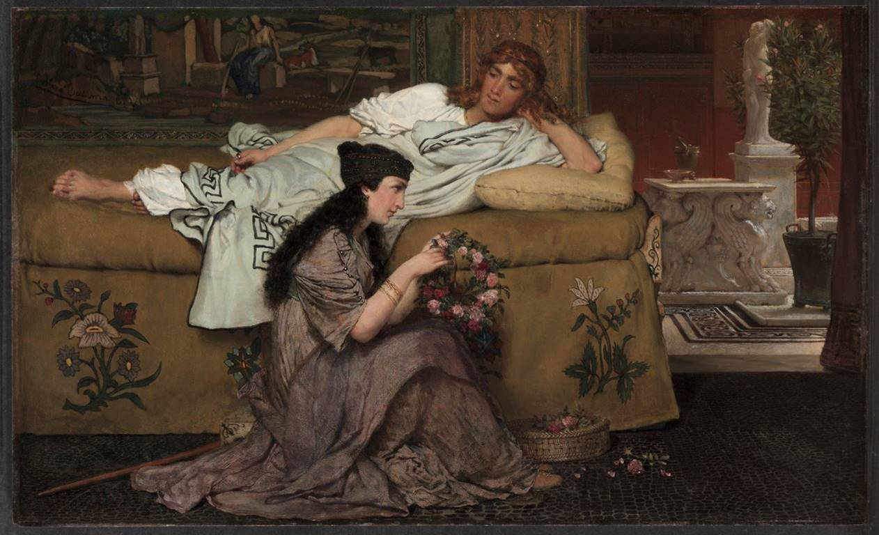 immagine per Lawrence Alma Tadema, Glauco e Nydia, 1867, olio su tavola, 39 x 64.3 cm, The Cleveland Museum of Art