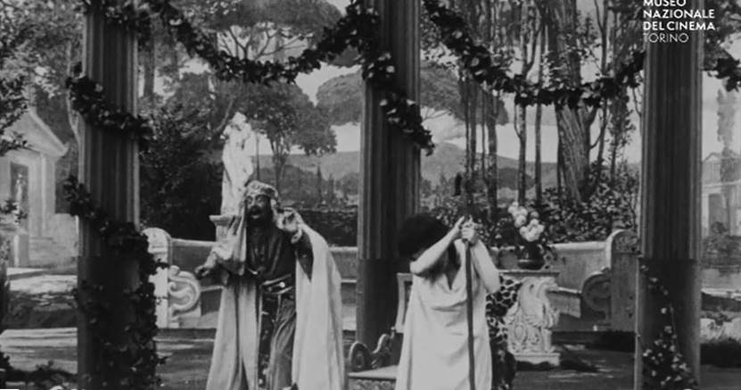 immagine per Gli ultimi giorni di Pompei. Regia: Arturo Ambrosio, Luigi Maggi, Roberto Omegna. Produzione: Ambrosio Film (Italia 1908)