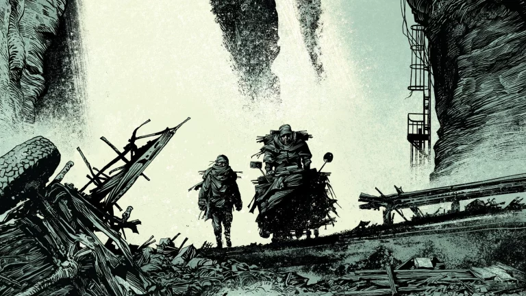 immagine per Disegni di un monumentale e nuovo premiato Larcenet sulla strada di Cormac McCarty.