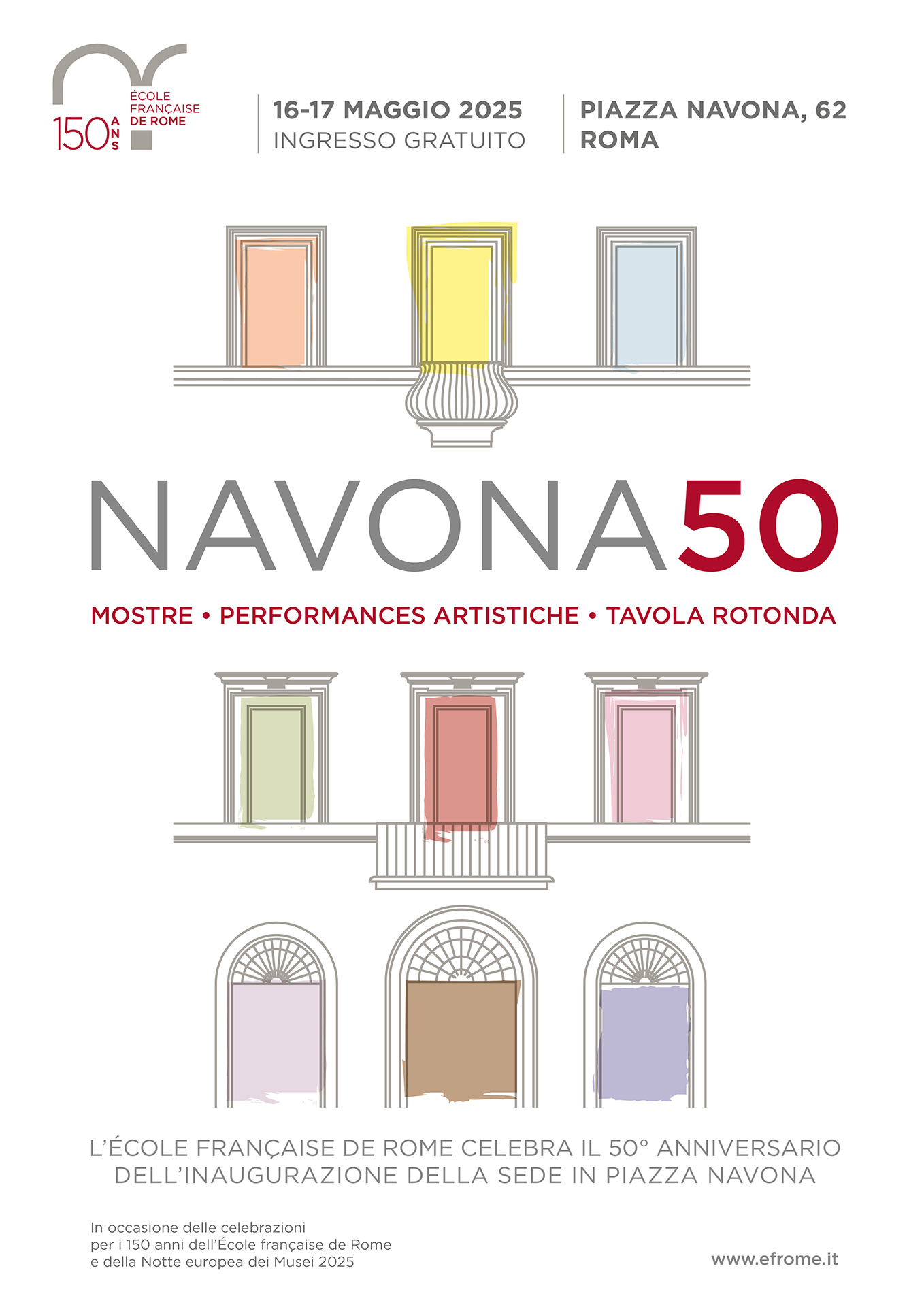 immagine per Navona 50. Notte Europea dei Musei tra archeologia e arte contemporanea all’Ecole française de Rome