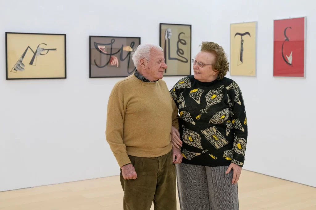 immagine per Achille Bonito Oliva e Bianca Pucciarelli Menna in arte Tomaso Binga Bianca Pucciarelli Menna in arte Tomaso Binga alla presentazione di Euforia Tomaso Binga museo Madre ph. Amedeo Benestante