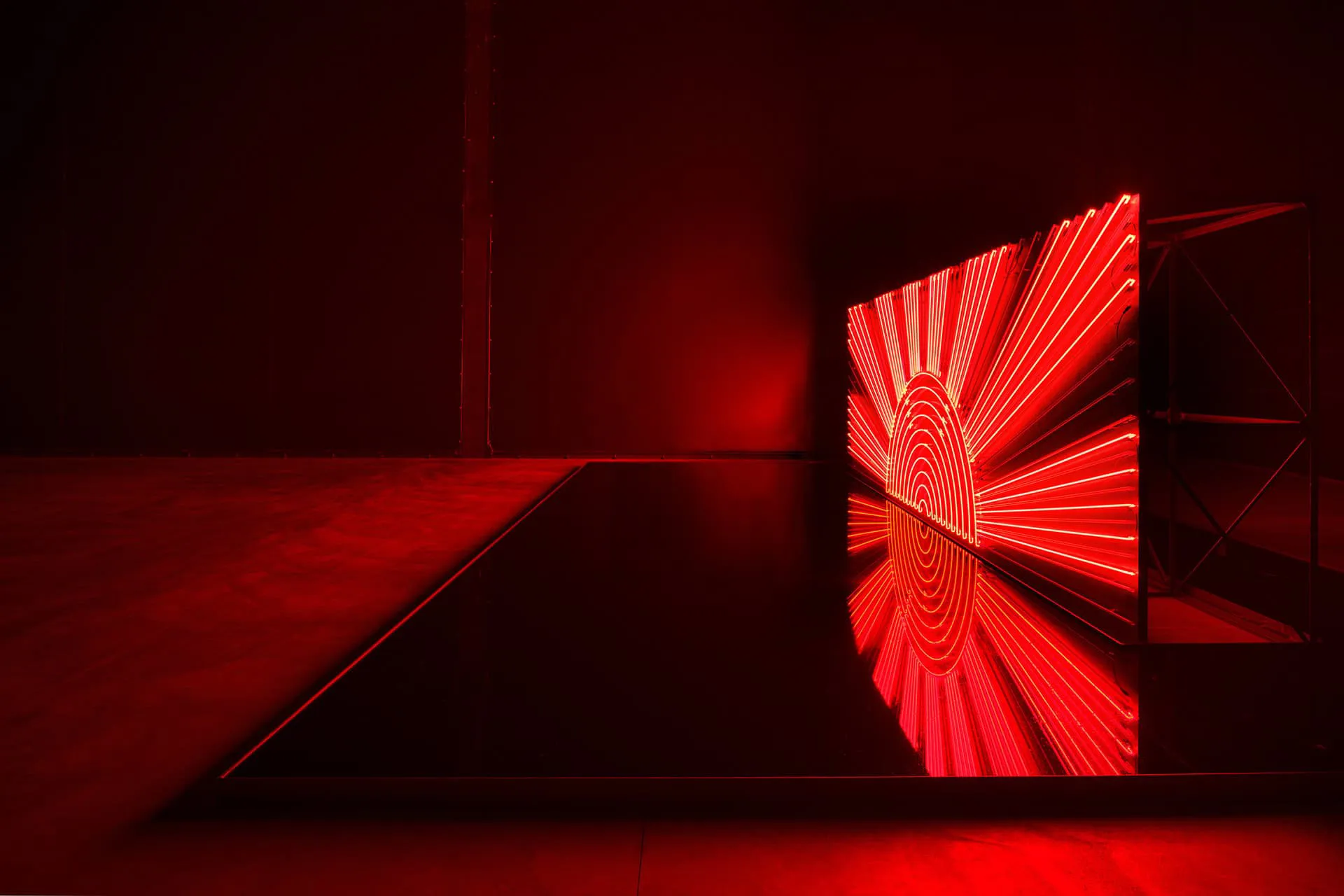 immagine per Yukinori YanagiHinomaru Illumination 2025, 2025 Veduta dell’installazione, Pirelli HangarBicocca, Milan, 2025 ©YANAGI STUDIO Courtesy l’artista e Pirelli HangarBicocca, Milano Foto Agostino Osio