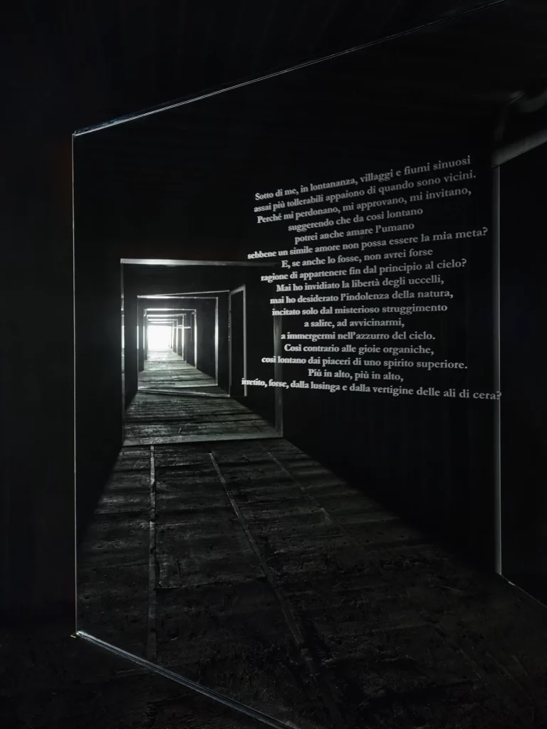 immagine per Yukinori Yanagi Icarus Container 2025, 2025 (particolare) Veduta dell’installazione, Pirelli HangarBicocca, Milan, 2025 ©YANAGI STUDIO Courtesy l’artista e Pirelli HangarBicocca, Milano Foto Agostino Osio