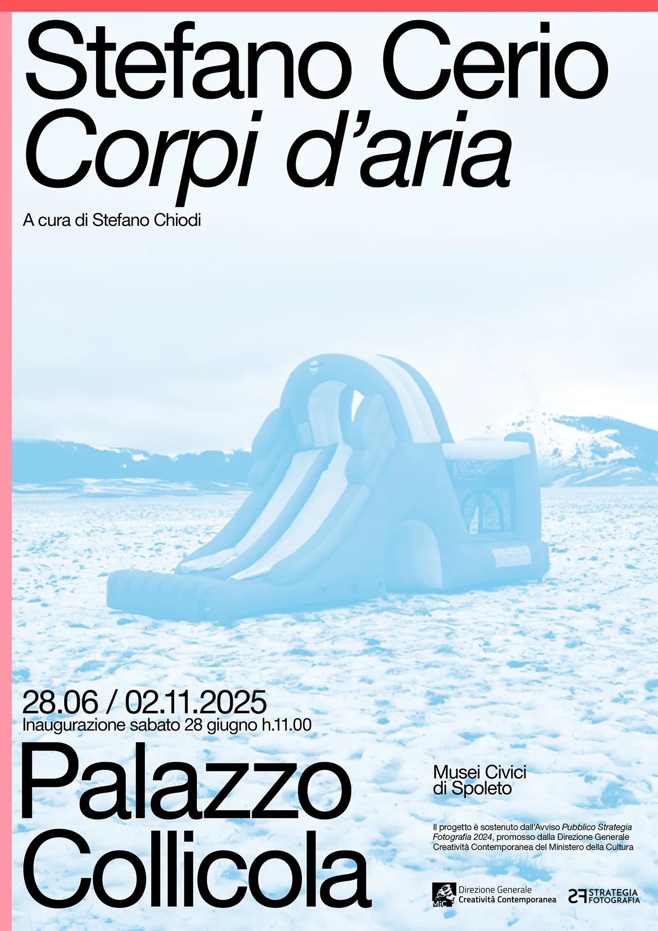 immagine per Corpi d’aria, personale di Stefano Cerio a Palazzo Collicola. Invito
