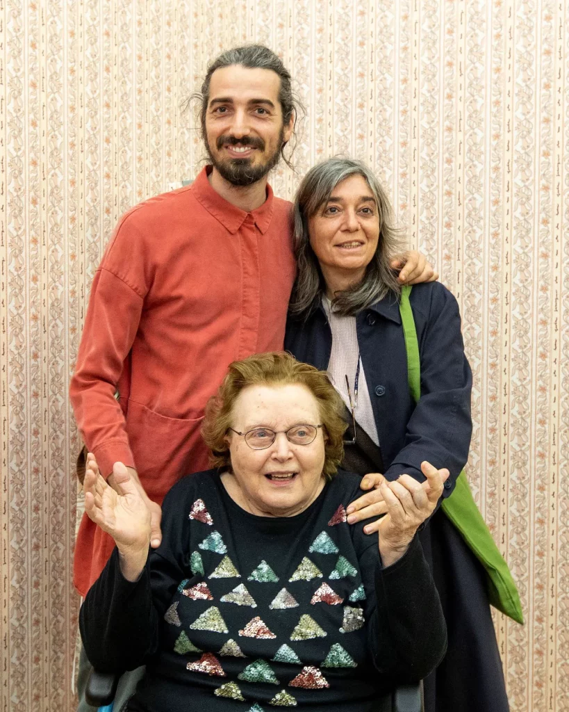 immagine per Lorenzo Cianchi e Natascia Fenoglio del collettivo Rio Grande, con Bianca Pucciarelli Menna in arte Tomaso Binga - Euforia, Tomaso Binga - Museo Madre ph. Amedeo Benestante