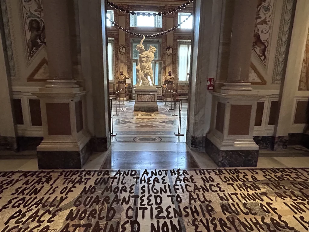 immagine per Opening Wangechi Mutu Galleria Borghese Roma. Foto F. Cascino