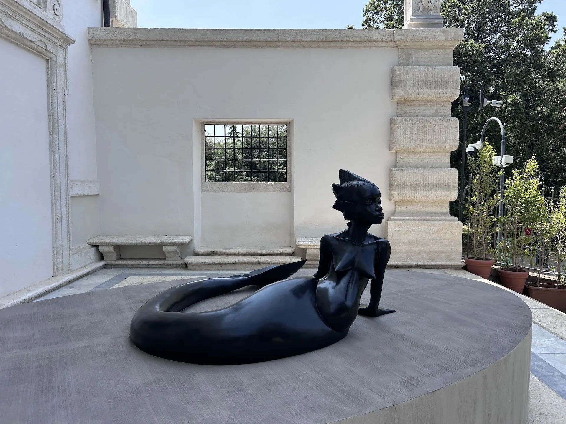 immagine per Opening Wangechi Mutu Galleria Borghese Roma. Foto F. Cascino