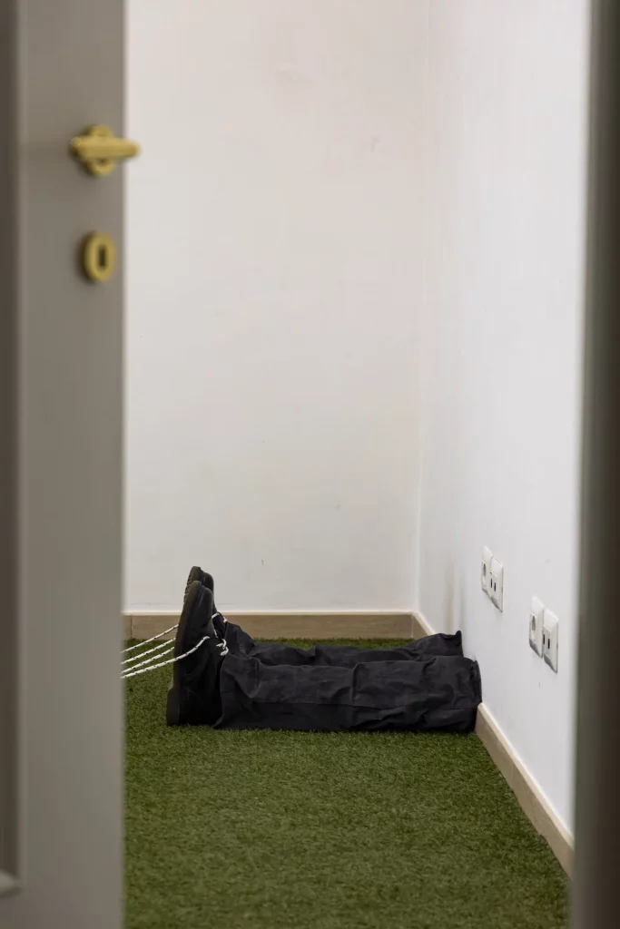 immagine per Spazio Studi Arte, Roma, Roommates ATTO III, Room 3, Collettivo G.M.R.G.P. , What is free will And why is everyone talking about it, Foto © Rani Daood, Courtesy Spazio Studi Arte