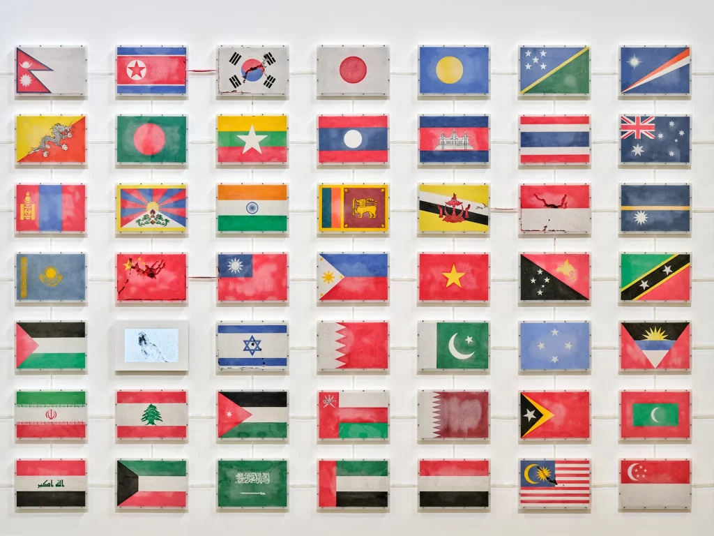 immagine per Yukinori Yanagi The World Flag Ant Farm 2025, 2025 (particolare) Veduta dell’installazione, Pirelli HangarBicocca, Milan, 2025 ©YANAGI STUDIO Courtesy l’artista e Pirelli HangarBicocca, Milano Foto Agostino Osio