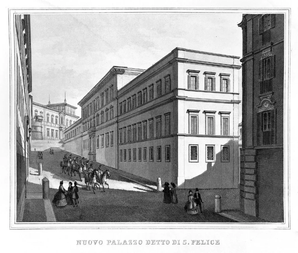 immagine per Palazzo San Felice in via della Dataria - Paolo Cacchiatelli 1865