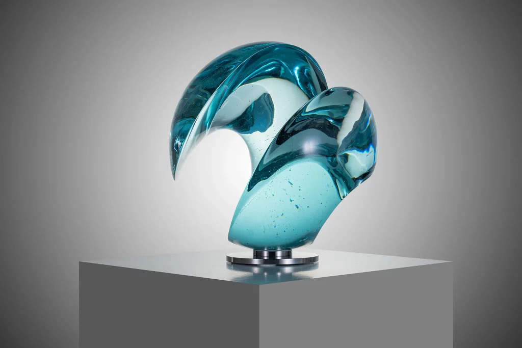 immagine per Vlastimil Beránek, Wave - Ice, 2023, cast glass, 32 cm.