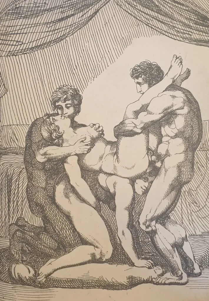 immagine per Bartolomeo Pinelli, La scuola di Priapo inventata da Giulio Romano, 1810, Roma, Istituto centrale per la Grafica