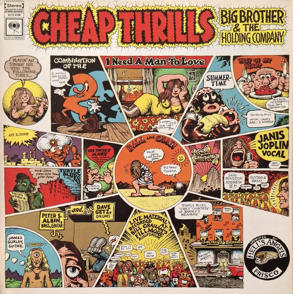 immagine per Art Robert Crumb, Big Brother & The Holding Company, Cheap Thrills Columbia1968