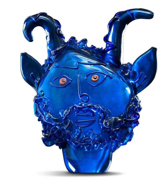 immagine per Egidio Costantini - Fucina degli Angeli, Il Furetto, 1954, vetro trasparente blu soffiato a mano, h 38,5 x 32 x 20 cm, ED Gallery, Piacenza