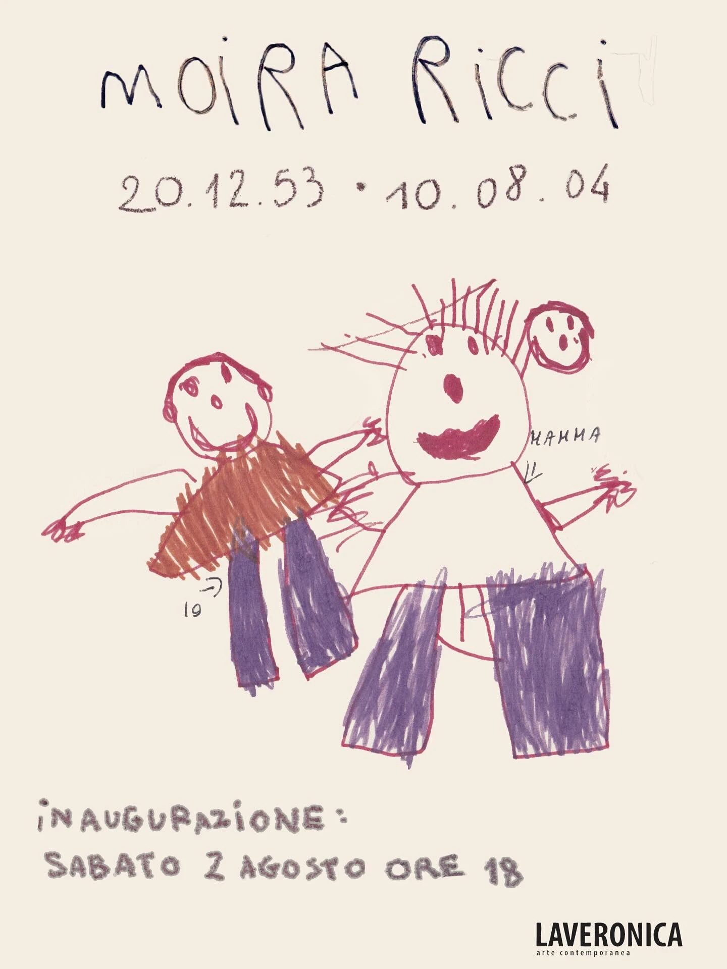 immagine per Moira Ricci, 20.12.53 - 10.08.04. Laveronica Arte Contemporanea