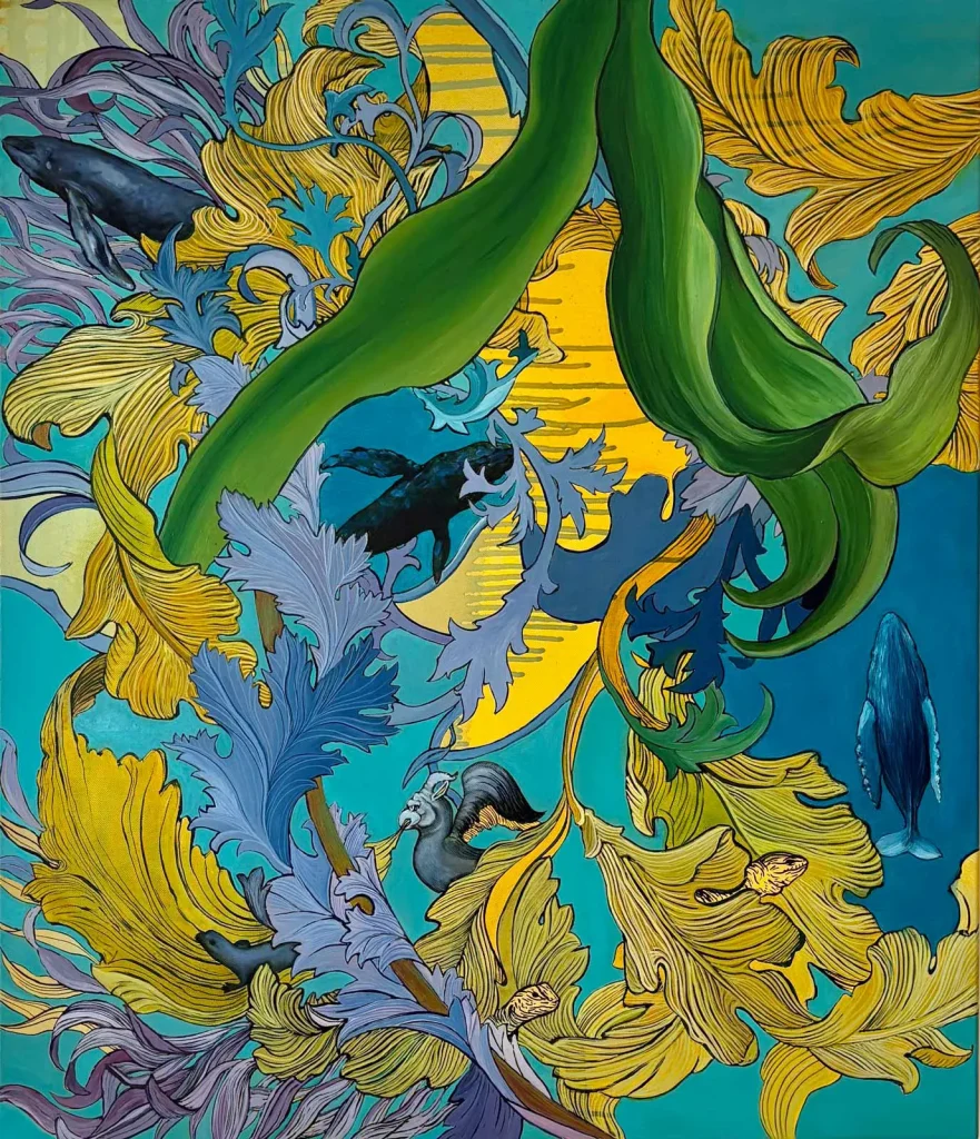 immagine per Georgina Spengler, "Proteus", 2024, olio su lino, 70 x 60 cm