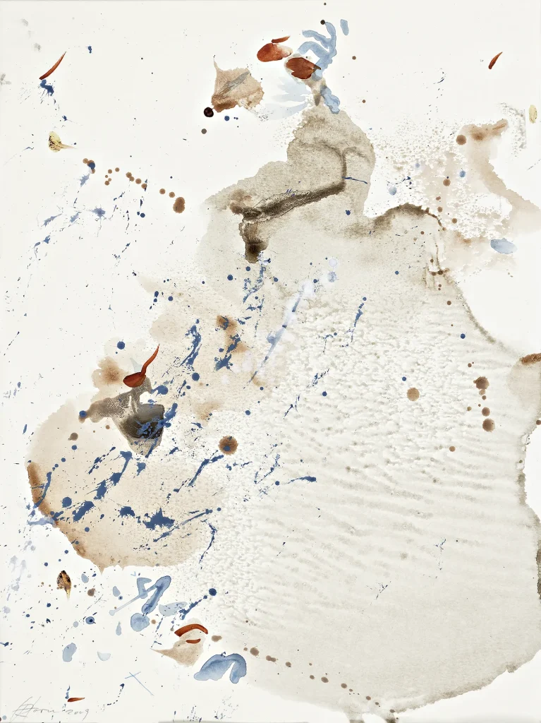 immagine per Rebecca Horn - Senza titolo, 2009 acrilico, matita e penna colorata su carta 40 x 30 cm 62 x 50 cm (cornice)
