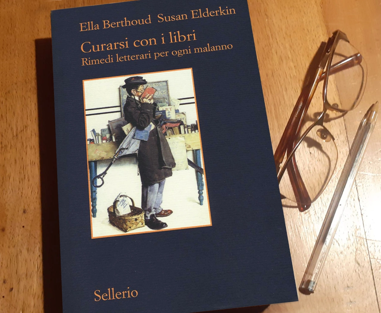 immagine per Curarsi con i libri, rimedi letterari per ogni malanno di Ella Berthoud e Susan Elderkin, (Sellerio)