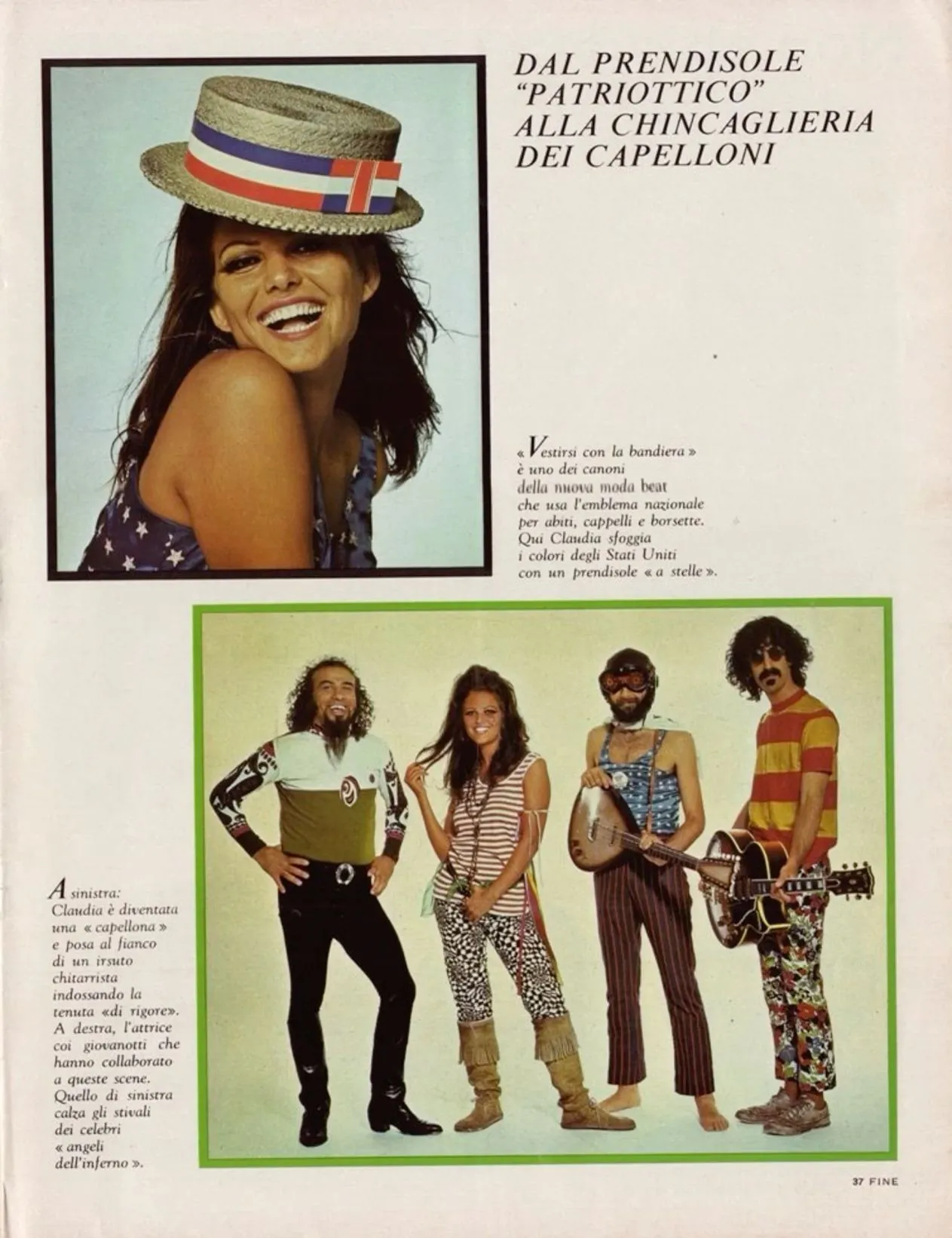 immagine per copertina Epoca, 07-16 - 1967 - v18 n.877 -con servizio con C. Cardinale, Frank ZAPPA &C -ph. R. Avedon