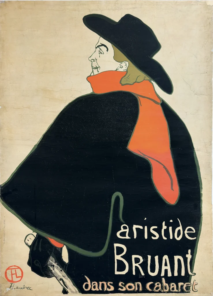 immagine per Aristide Bruant in his Cabaret Henri de Toulouse-Lautrec1893