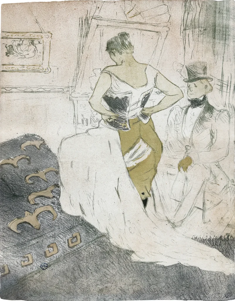 immagine per Henri de Toulouse-Lautrec, Femme en corset 1896