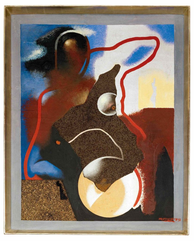immagine per Enrico Prampolini Venere meccanica, 1930 Polimaterico su tavola 97.8 x 78 cm Collezione privata