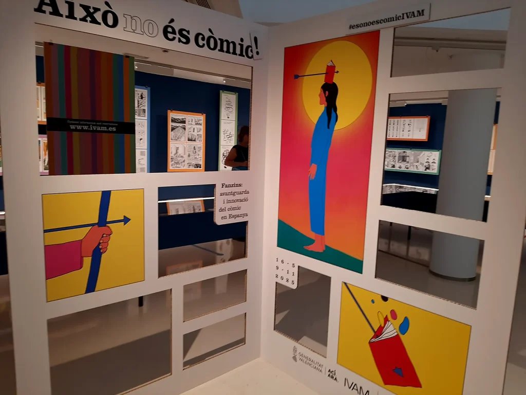 immagine per Això no és còmic!, 2025 - Particolare dell'allestimento della mostra