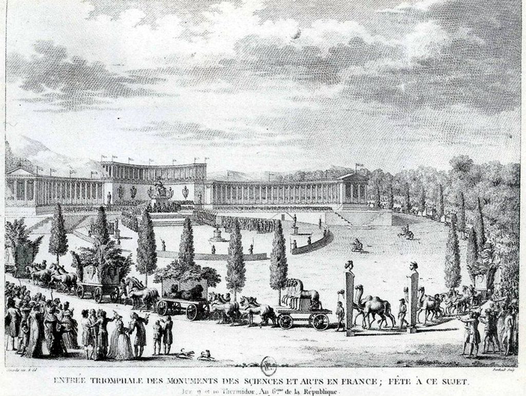 immagine per Pierre-Gabriel Berthault, ingresso trionfante a Parigi delle opere rubate da Napoleone, 1802
