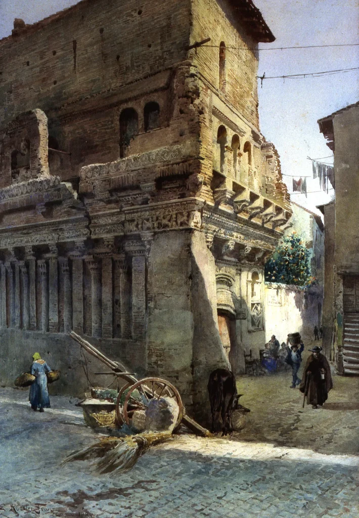 immagine per Ettore Roesler Franz, La cosiddetta Casa di Cola di Rienzo (© Museo di Roma)
