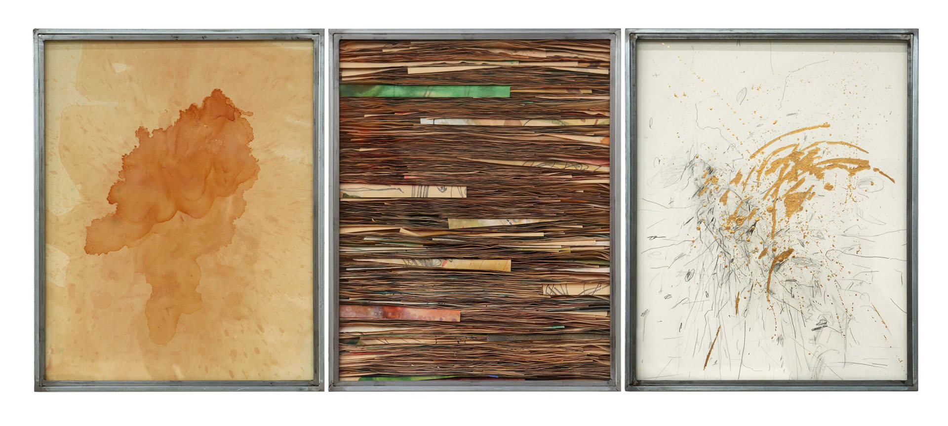 immagine per Invisibili Trame, Umberto Manzo. E3 Arte Contemporanea, Trittico