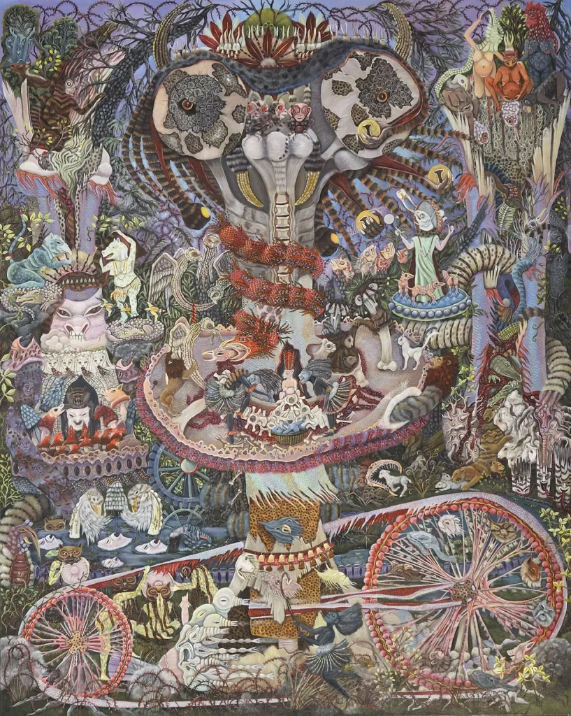 immagine per Stefanie Denaes Lucas, Rattle 2011 120x80cm