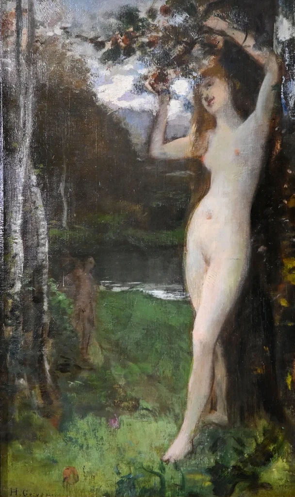 immagine per HENRI GERVEX Ève cueillant la pomme