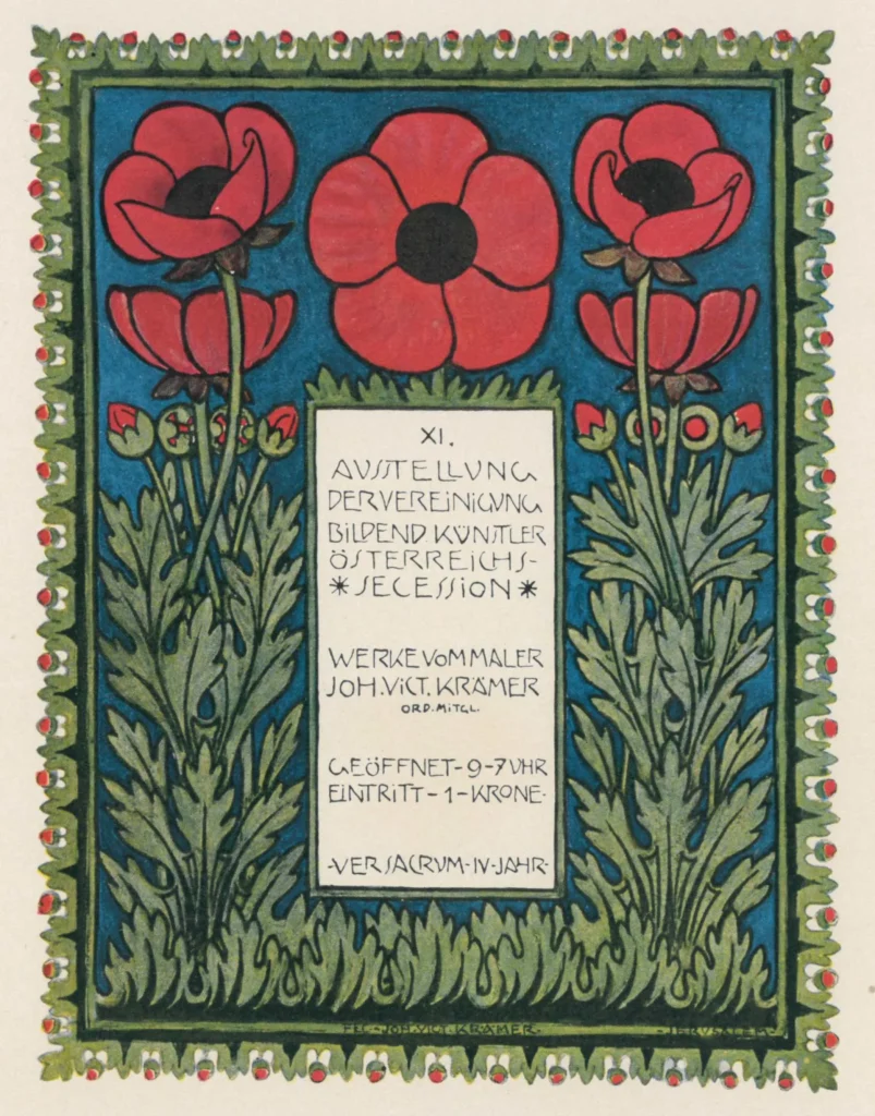 immagine per Johann Viktor Krämer, manifesto per la XI Mostra della Secessione, in «Ver Sacrum», anno 4, n. 10, 1901. Collezione Biancardi, Milano.