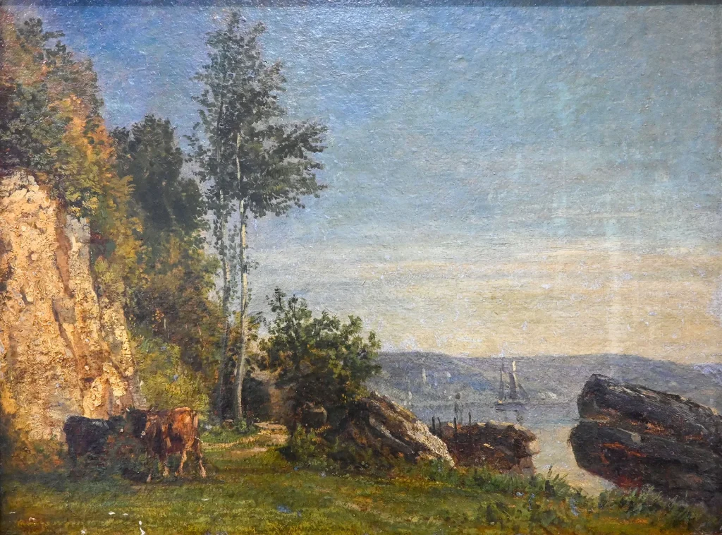 immagine per CONSTANT TROYON Beuf Roux dans un-paysage vue de Villequier