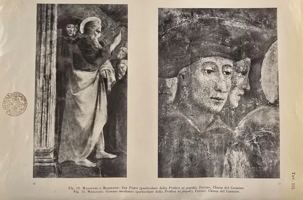 immagine per Fig. 14. La tavola 12 da Roberto Longhi, Fatti di Masolino e di Masaccio. Con 71 illustrazioni, «La critica d’arte», XXV-XXVI, luglio-dicembre 1940 – XVIII-XIX. Estratto rilegato pubblicato il 20 gennaio 1941 (postilla autografa dell’autore sulla copia con dedica coeva custodita nella biblioteca del Kunsthistorisches Institut di Firenze)
