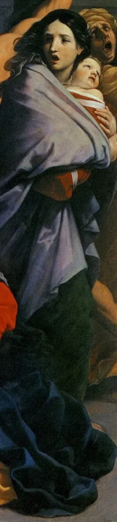 immagine per Guido Reni, Strage degli innocenti, part., 1611, olio su tela, 268 x 170 cm, Bologna, Pinacoteca Nazionale.